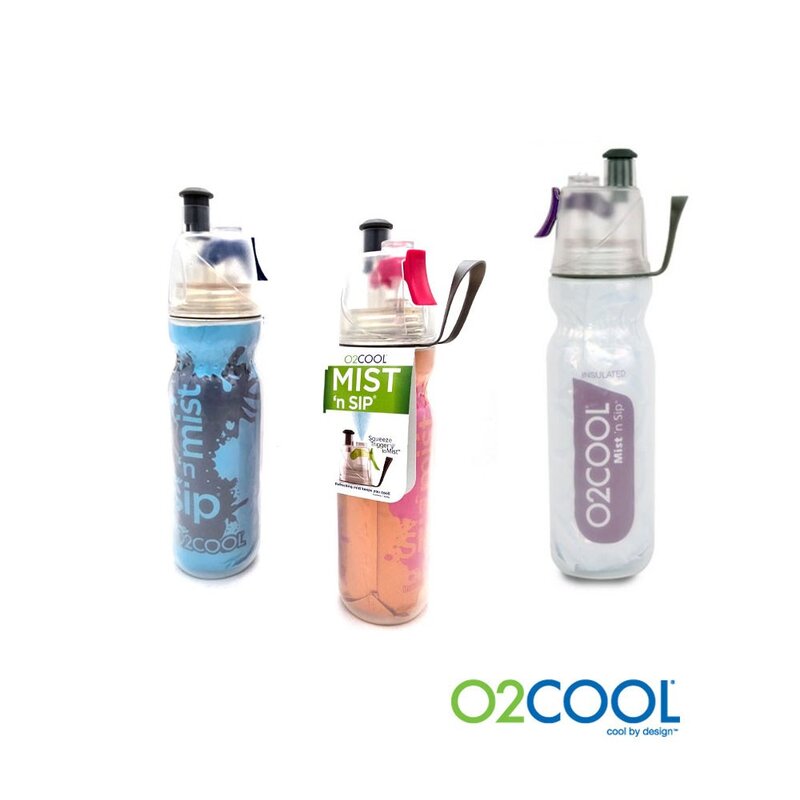 O2Cool 오투쿨 HMLDP07 스포츠물통 자전거 물병, 블루, 590ml