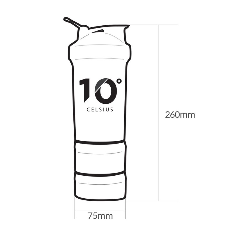 10도씨 블렌딩 쉐이커 보틀 링크 2종 세트, 화이트, 블랙, 450ml