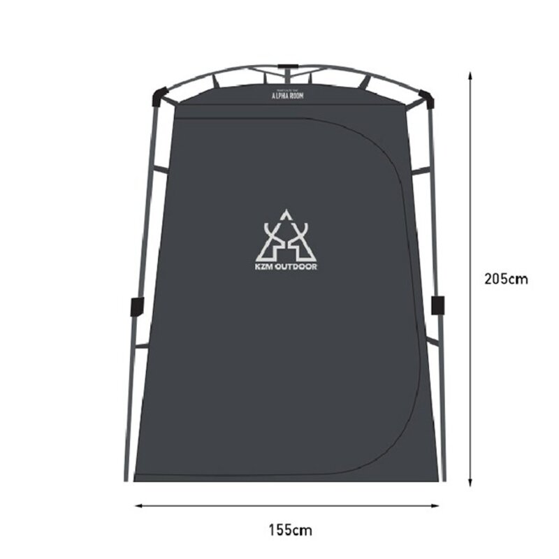 카즈미 알파 룸 오토 텐트, 블랙, 1개