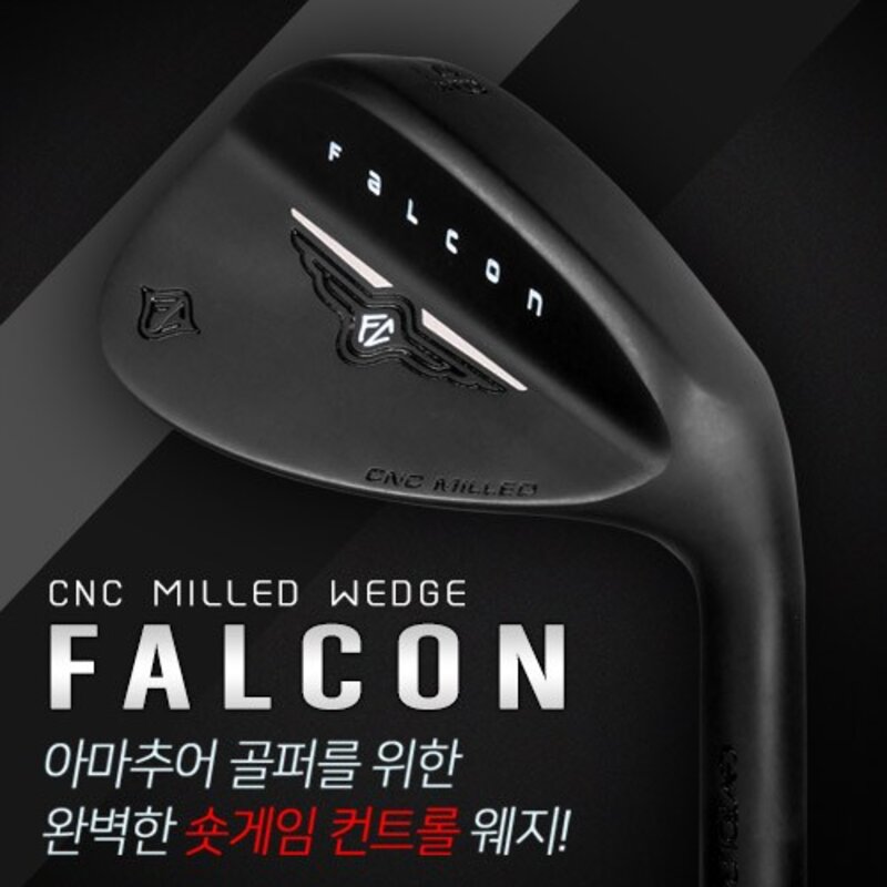 지브이투어 팔콘 CNC 밀드 블랙 무광 웨지, 블랙 56도