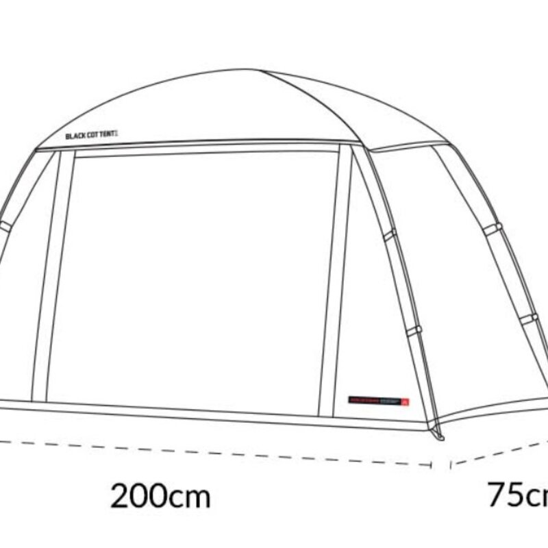 카즈미 블랙 코트 텐트 2, 1인용