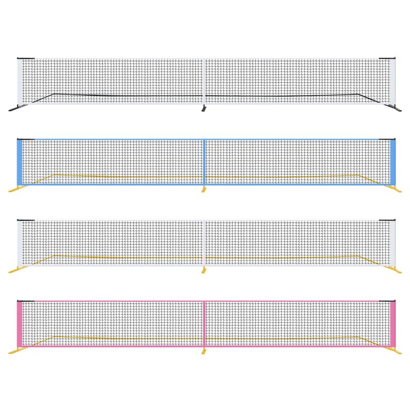 KOFULL 피클볼 네트 휴대용 피클볼네트 6.7M 빨강 파랑 하양 위해서요 피클볼