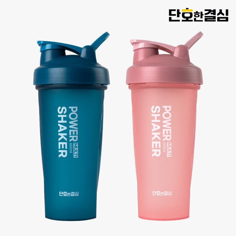 단호한결심 쉐이커 헬스 운동 스포츠 프로틴 쉐이크통 텀블러 600ml, 퓨어화이트, 1개