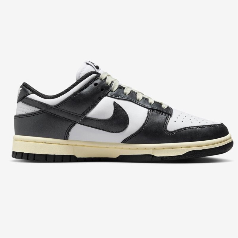 국내매장 나이키 snkrs 덩크로우 빈티지 블랙화이트 데일리 운동화