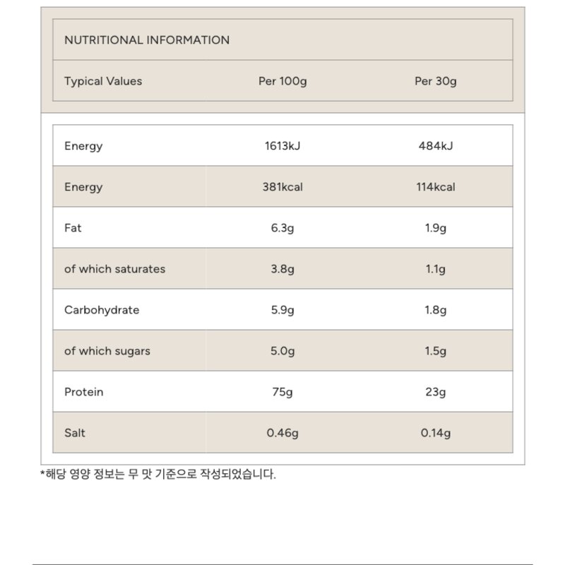 마이프로틴 임팩트 웨이 프로틴 초콜릿 브라우니 맛