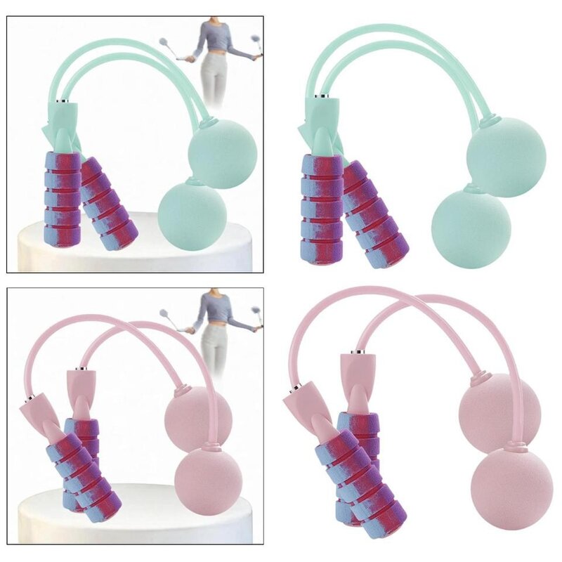휴대용 무선 점프 로프 운동 도구 웨이트 여아 남아 유연한, [02] 분홍색