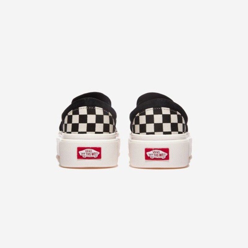 반스 슬립온 캔버스화 블랙 화이트 체크 데일리 운동화 런닝용 스니커즈 VANS 커플