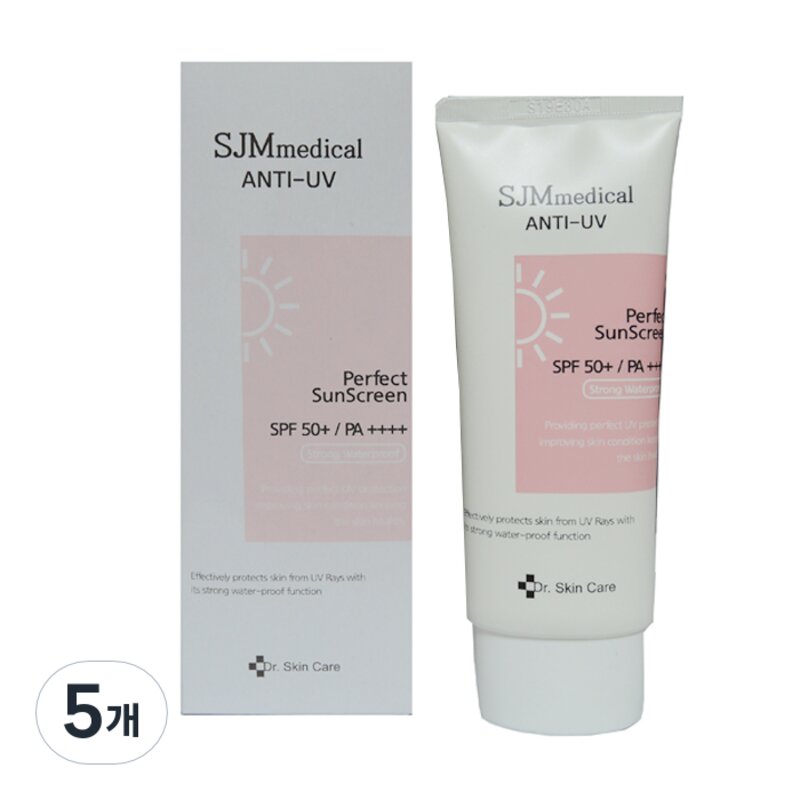 SJM 퍼펙트 안티 유브이 워터프루프 선크림 60ml-무료배송, 60ml, 4개