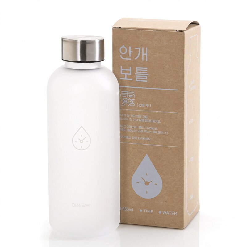 미쓰달봉 트라이탄 안개 보틀, 미드나잇그레이, 650ml, 1개