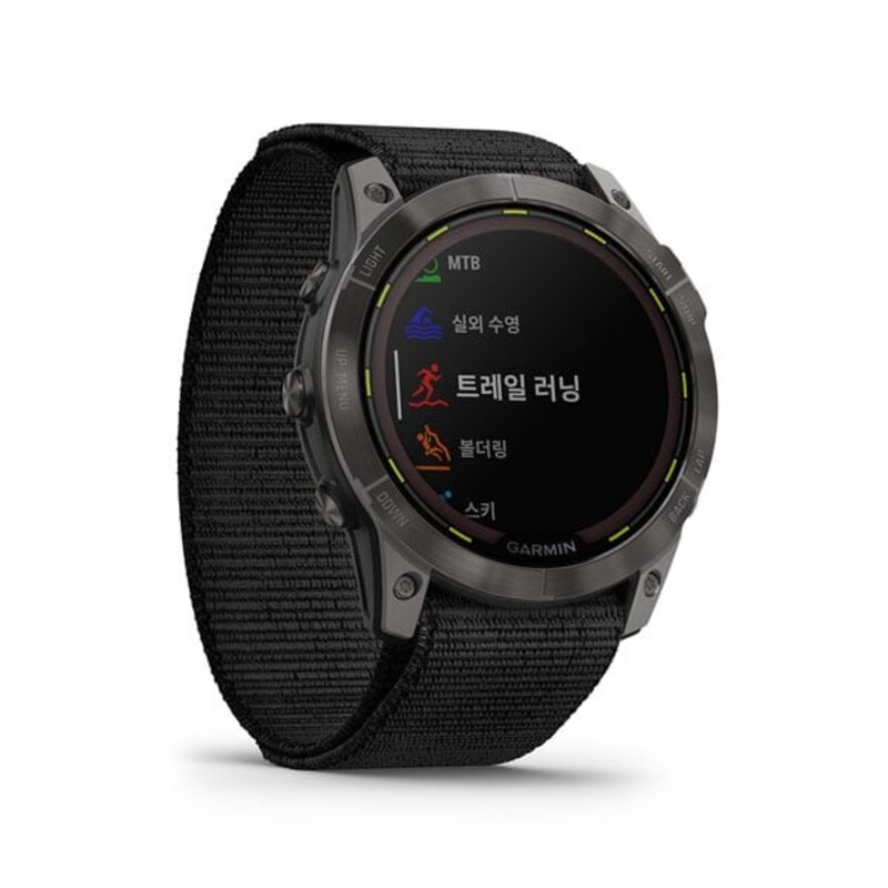 가민 엔듀로 2 아웃도어 GPS 스마트워치, 블랙, 51mm