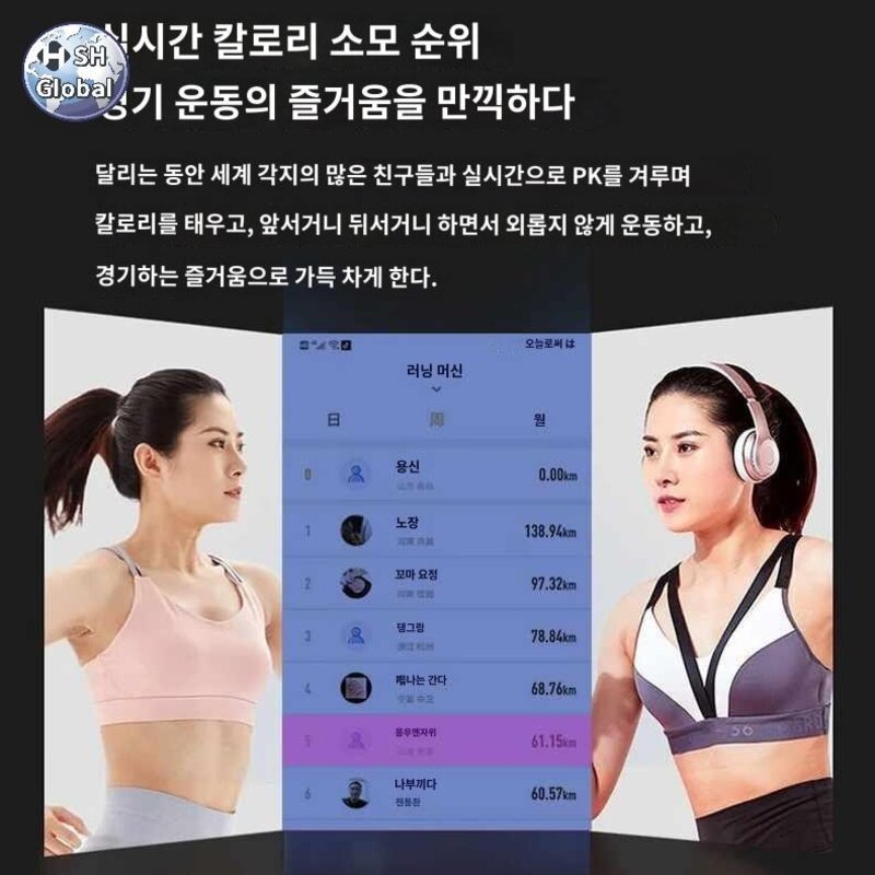 트레드밀 무동력 머신 런닝 워킹 무소음 접이식 실내, 블루투스뮤직멀티401블랙