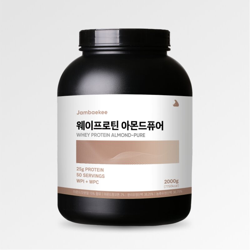 잠백이 헬스 단백질 보충제 웨이 프로틴 WPI 곡물, 2kg, 1개