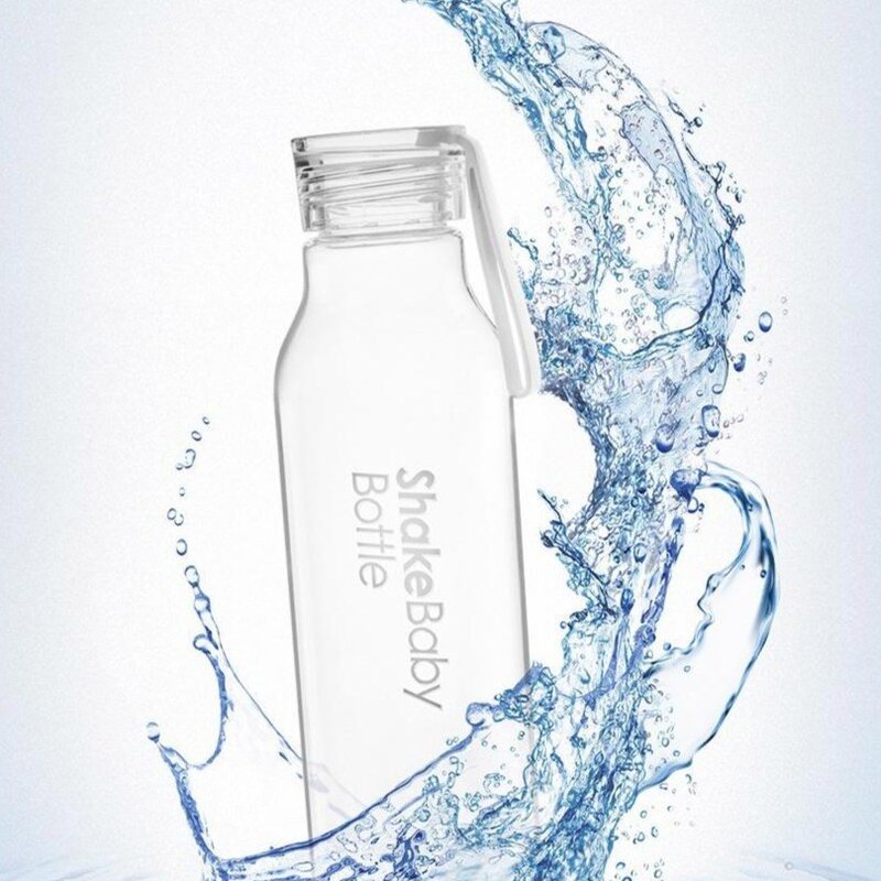 쉐이크베이비 트라이탄 클리어 보틀, 화이트, 550ml, 1개