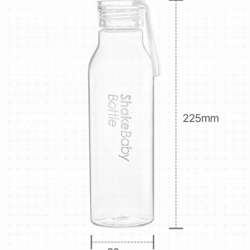 쉐이크베이비 트라이탄 클리어 보틀, 화이트, 550ml, 1개