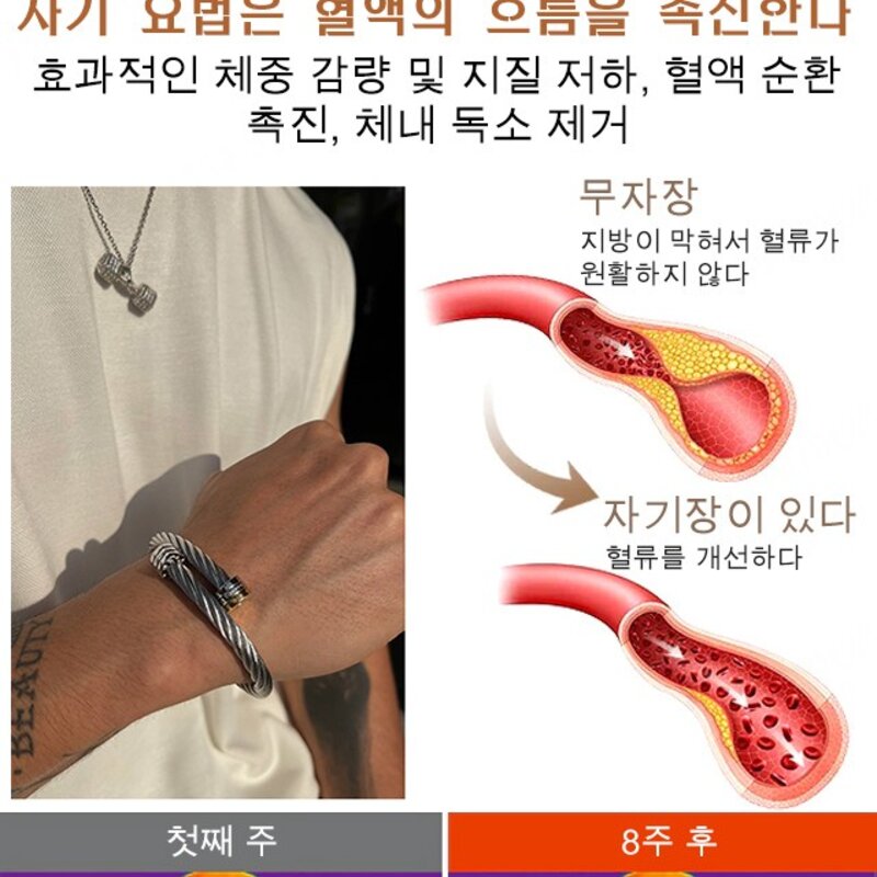 1/1+1 남녀 공용 건강팔찌 스포츠팔찌 스판 팔찌