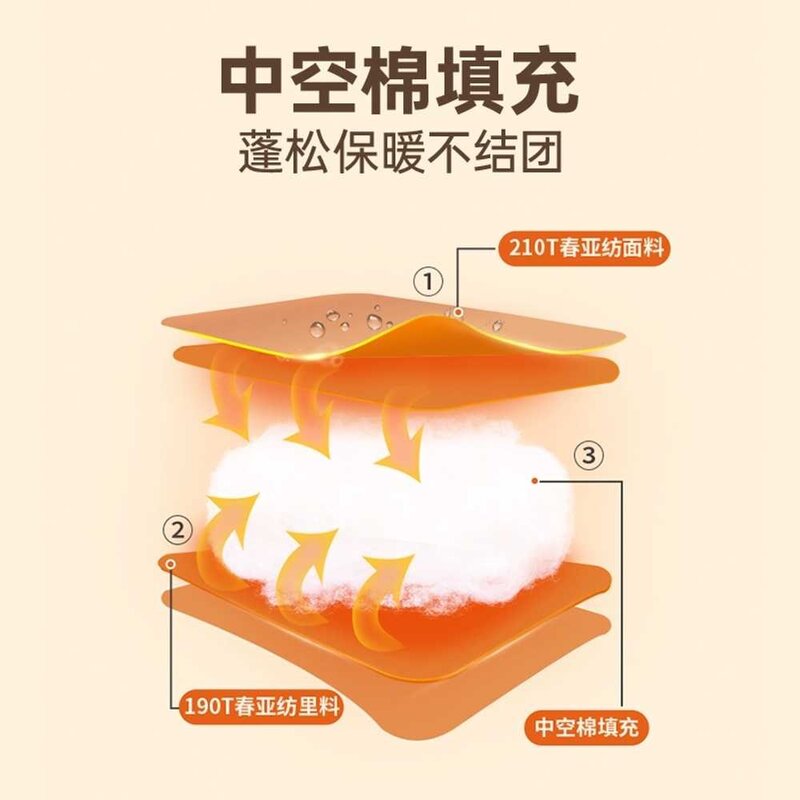 캠핑이불 초경량 이불 사계절 간절기 동계 백패킹 겨울, 밀크오렌지 1.3kg 프리베개, 1개