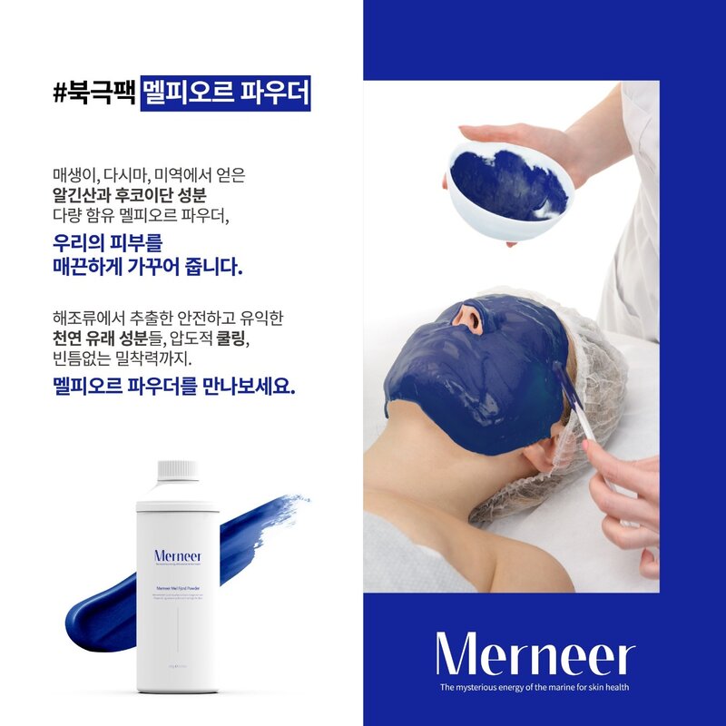 Merneer 메르니어 멜피오르 파우더 북극팩 650g + 계량컵, 1세트, 1개