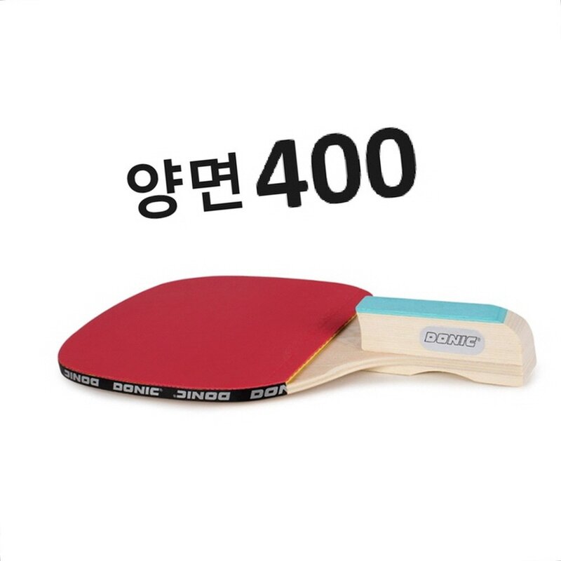 훈련 기술 연습 초급자 양면 그립 탁구라켓 400 선수용탁구채, 1개