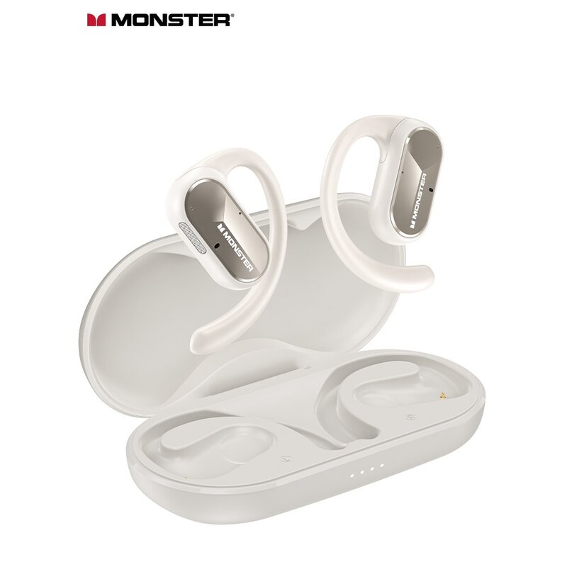 MONSTER 몬스터 OWS 오픈형 블루투스 5.4 이어폰 귀걸이형, 블랙, OPEN EAR AC312