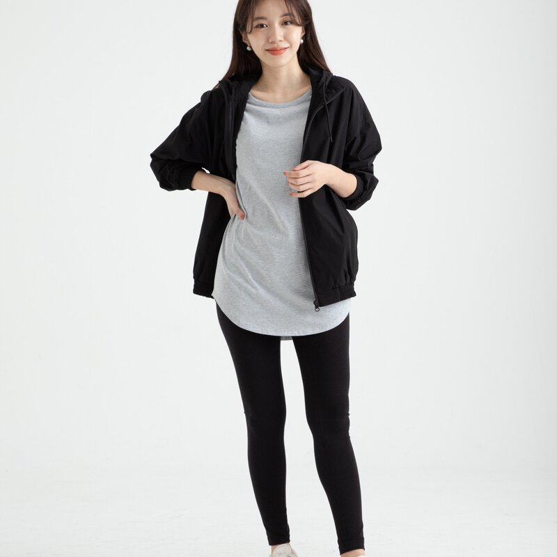 캐럿 여성용 긴팔 레이어링 티셔츠