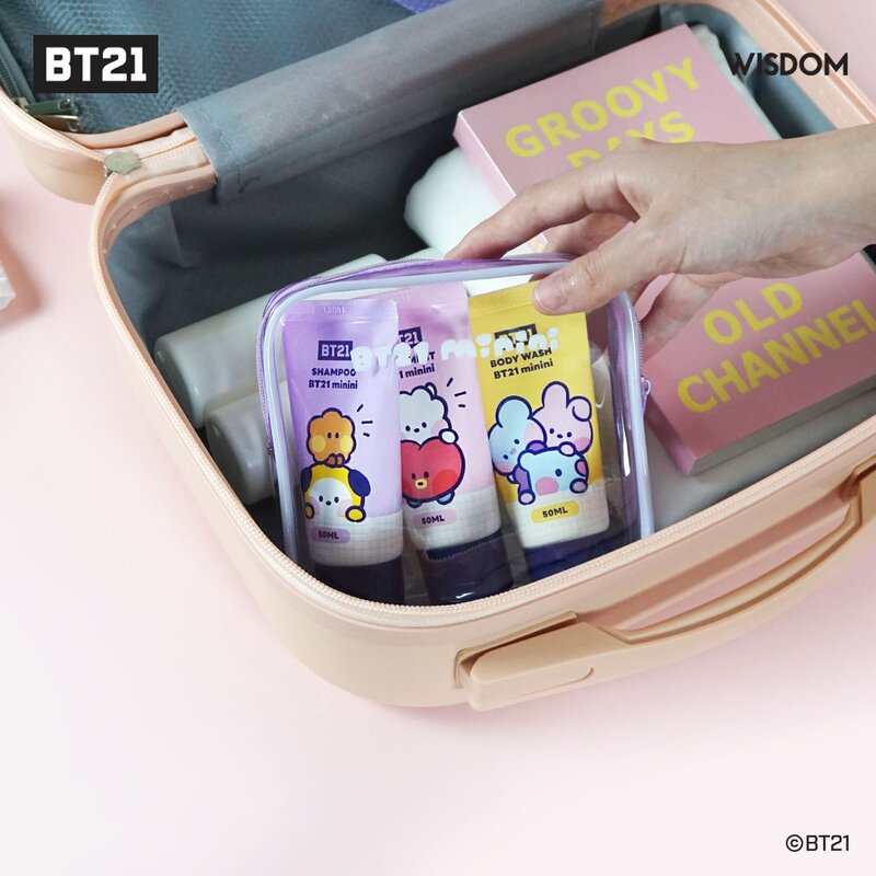 BT21 미니니 여행용 키트 세면도구 3종세트샴푸트리트먼트바디워시