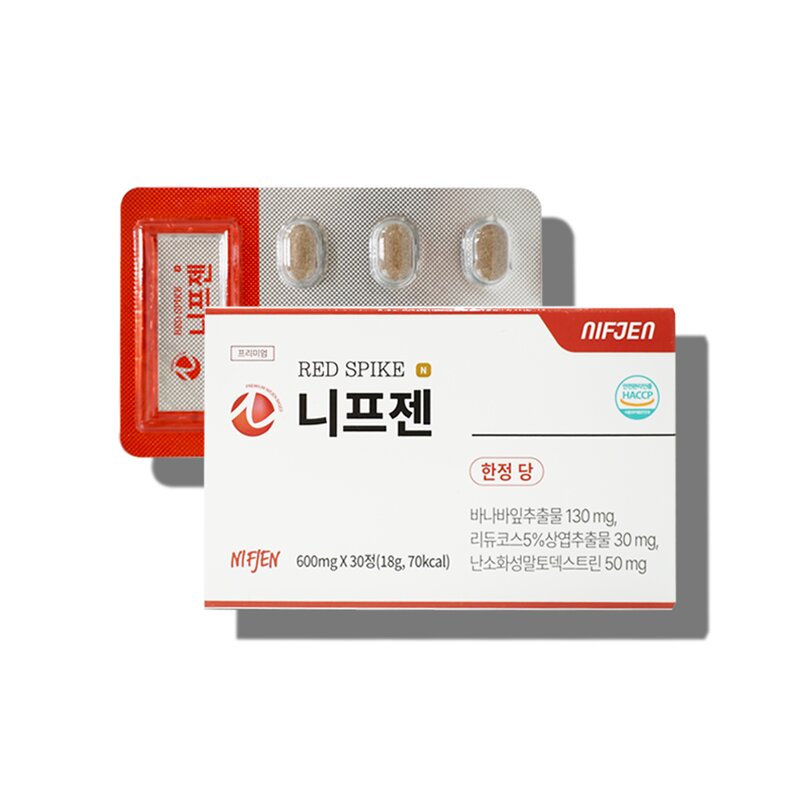 니프젠 스파이크 프리미엄 600mg, 30정, 12개