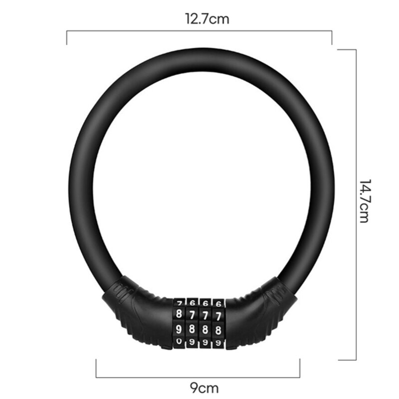 키누리 자전거 전동킥보드 4자리 번호키 도난방지 잠금장치 열쇠 자물쇠