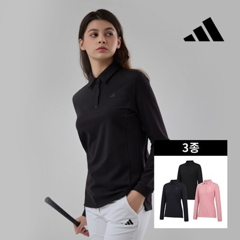  앱2만원  ADIDAS GOLF 24FW 여성 기모 카라티 3종