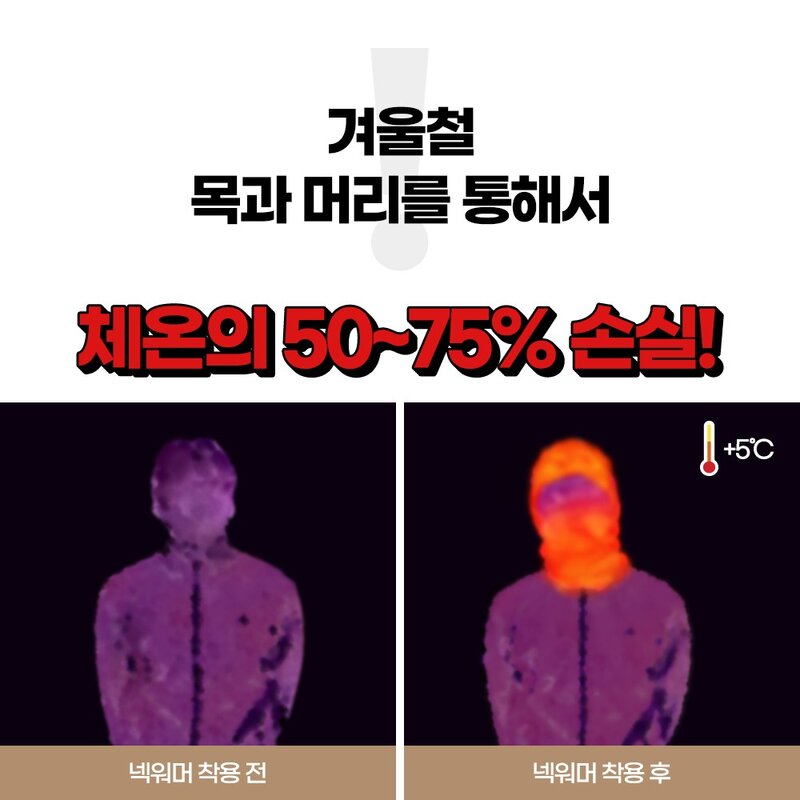 레피나도 올인원 방한 넥워머 블랙 4개 남여공용